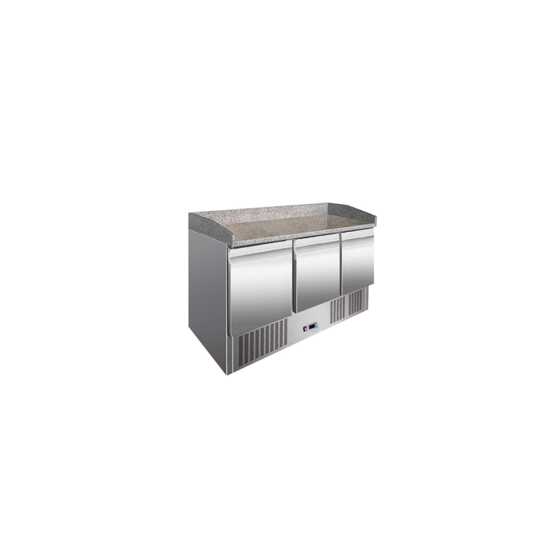 Mesa Fría Para Pizza Con 3 Puertas 380L 300W -2 ℃ ~ 8 ℃ Mesa Fría Para Pizza Con 3 Puertas 380L 300W -2 ℃ ~ 8 ℃