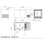 Mesa Refrigerada 1.36m 2 Puertas Inox 280L 1360x700x850+100MM