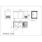 Mesa Refrigerada 1.36m 2 Puertas Inox 240L 136x60x85CM