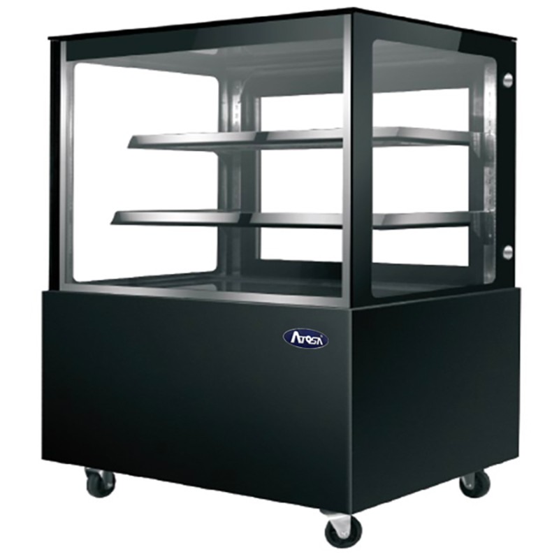 Mostrador De Pasteles - Vitrina Refrigerada con Cristales Frontales Rectos - Ventilada 2°/+8°C 1800X660X1200MM Mostrador De Pasteles - Vitrina Refrigerada con Cristales Frontales Rectos - Ventilada 2°/+8°C 1800X660X1200MM