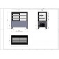 Vitrina pasteles Refrigerada Cristales Rectos 180x66x120CM Vitrina pasteles Refrigerada Cristales Rectos 180x66x120CM