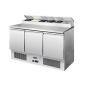Mesa Fría De Ingredientes Con 3 Puertas 380L 310W -2 ℃ ~ 8 ℃ Mesa Fría De Ingredientes Con 3 Puertas 380L 310W -2 ℃ ~ 8 ℃