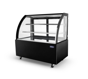 Mostrador De Pasteles - Vitrina Refrigerada con Cristales Frontales Curvos- Ventilada 2°/+8°C 1800X660X1200MM