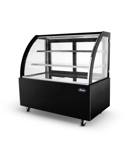 Mostrador De Pasteles - Vitrina Refrigerada con Cristales Frontales Curvos- Ventilada 2°/+8°C 1800X660X1200MM