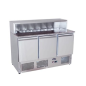 Mesa Fría De Ingredientes De Mármol Con 3 Puertas 380L 310W -2 ℃ ~ 8 ℃ R290 Mesa Fría De Ingredientes De Mármol Con 3 Puertas 380L 310W -2 ℃ ~ 8 ℃ R290