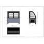 Vitrina Pasteles Refrigerada Cristales Curvos 150x66x120CM Vitrina Pasteles Refrigerada Cristales Curvos 150x66x120CM