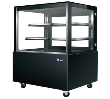Mostrador De Pasteles - Vitrina Refrigerada con Cristales Frontales Rectos - Ventilada 2°/+8°C 900X660X1200MM