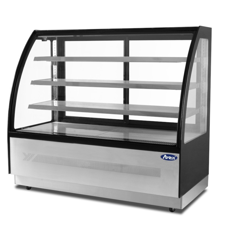 Vitrina Pasteles Refrigerada Cristales Curvos 170x75x135CM Vitrina Pasteles Refrigerada Cristales Curvos 170x75x135CM