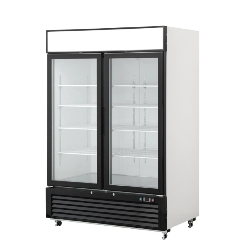 Vitrina Refrigerada Vertical De Doble Puerta Ventilada 0℃~8℃, 1400X800X2062Mm Vitrina Refrigerada Vertical De Doble Puerta Ventilada 0℃~8℃, 1400X800X2062Mm