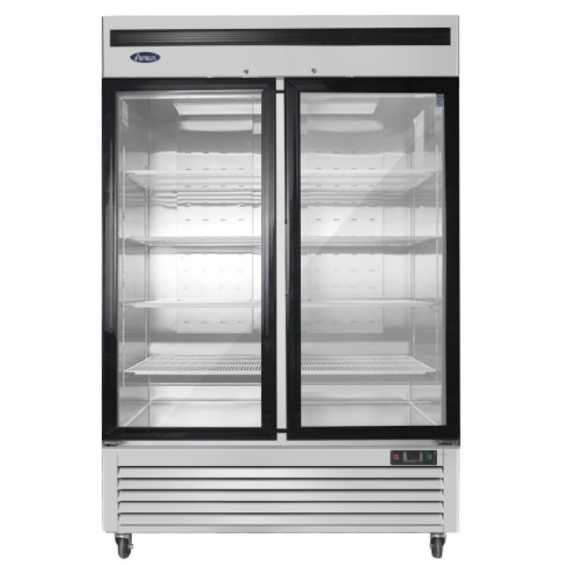 Vitrina Refrigerada Vertical Con Doble Puerta Ventilada 1335L 0℃~8℃, 1382X800X2135Mm Vitrina Refrigerada Vertical Con Doble Puerta Ventilada 1335L 0℃~8℃, 1382X800X2135Mm