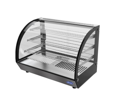 Vitrina Caliente Curva 125L 90cm 30-90°C
