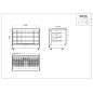 Vitrina Caliente Rectangular De 160L 900×580×678MM 30~90℃ Vitrina Caliente Rectangular De 160L 900×580×678MM 30~90℃