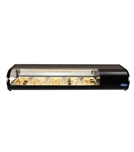 Vitrina Refrigerada Para Sushi 1800X430X310MM 93L 5XGN1/2(20MM) +2°/+8°C
