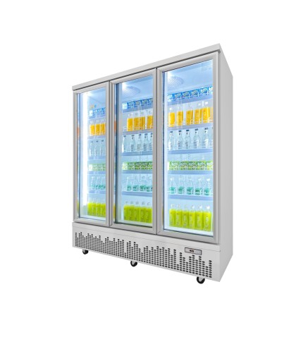 Vitrina Refrigerada De Doble Puerta Ventilada 1500L, 2℃ ~ 8℃, 1890*680*2120MM