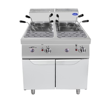 Cocedor Pasta Gas 2x25L 20kW 80x70x108.5CM