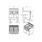 Cocedor Pasta Gas 2x25L 20kW 80x70x108.5CM Cocedor Pasta Gas 2x25L 20kW 80x70x108.5CM