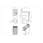 Cocedor Pasta Gas 1 Cuba 25L 10kW 40x70x108.5CM