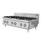 Cocina Industrial a Gas Sobremesa 6 Quemadores 120x70x54.7CM 31.5Kw