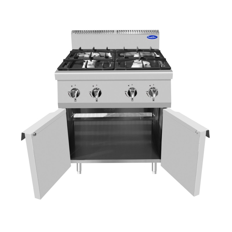 Cocina de Gas 4 Quemadores - 80x70x108.5cm 28kW