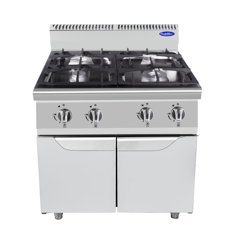 Cocina de Gas Industrial con 4 Quemadores 21kW 80x70x108.5CM Cocina de Gas Industrial con 4 Quemadores 21kW 80x70x108.5CM