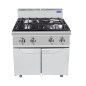 Cocina de Gas Industrial con 4 Quemadores 21kW 80x70x108.5CM Cocina de Gas Industrial con 4 Quemadores 21kW 80x70x108.5CM