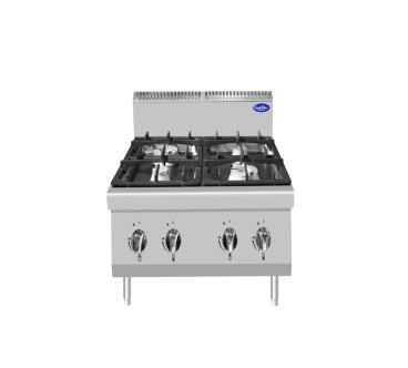 Cocina de Gas Sobremesa con 4 Quemadores 28kW 80x70x54.7CM 28KW