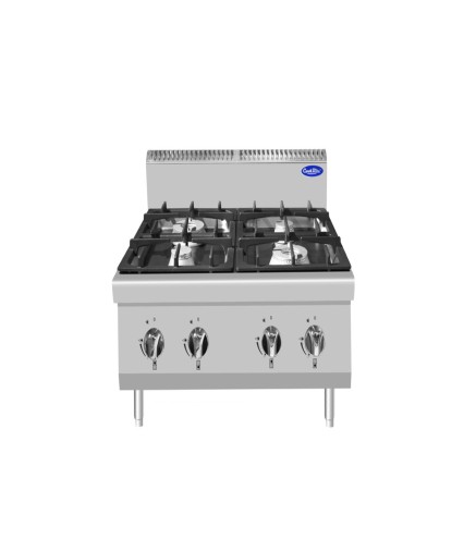Cocina de Gas Sobremesa con 4 Quemadores 28kW 80x70x54.7CM 28KW