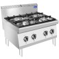 Fogón De Gas Natural De Sobremesa Con 4 Quemadores Serie 700 - 800X700X547MM 28KW - 4X7KW Fogón De Gas Natural De Sobremesa Con 4 Quemadores Serie 700 - 800X700X547MM 28KW - 4X7KW
