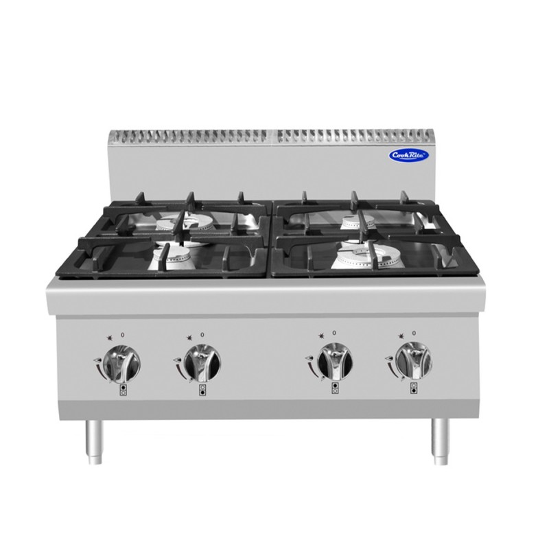 Cocina Industrial de Gas Sobremesa con 4 Quemadores 80x70x54.7CM 21KW Cocina Industrial de Gas Sobremesa con 4 Quemadores 80x70x54.7CM 21KW