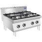 Cocina Industrial de Gas Sobremesa con 4 Quemadores 80x70x54.7CM 21KW Cocina Industrial de Gas Sobremesa con 4 Quemadores 80x70x54.7CM 21KW