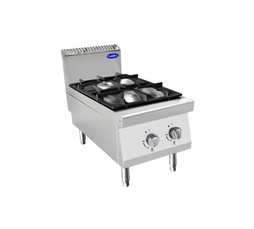 Cocina de Gas Sobremesa con 2 Quemadores 40x70x54.7cm 14kW