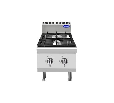 Fogón De Gas Natural De Sobremesa Con 2 Quemadores Serie 700 - 400X700X547MM 14KW - 2X7KW