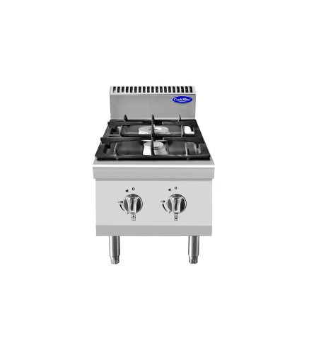 Fogón De Gas Natural De Sobremesa Con 2 Quemadores Serie 700 - 400X700X547MM 14KW - 2X7KW
