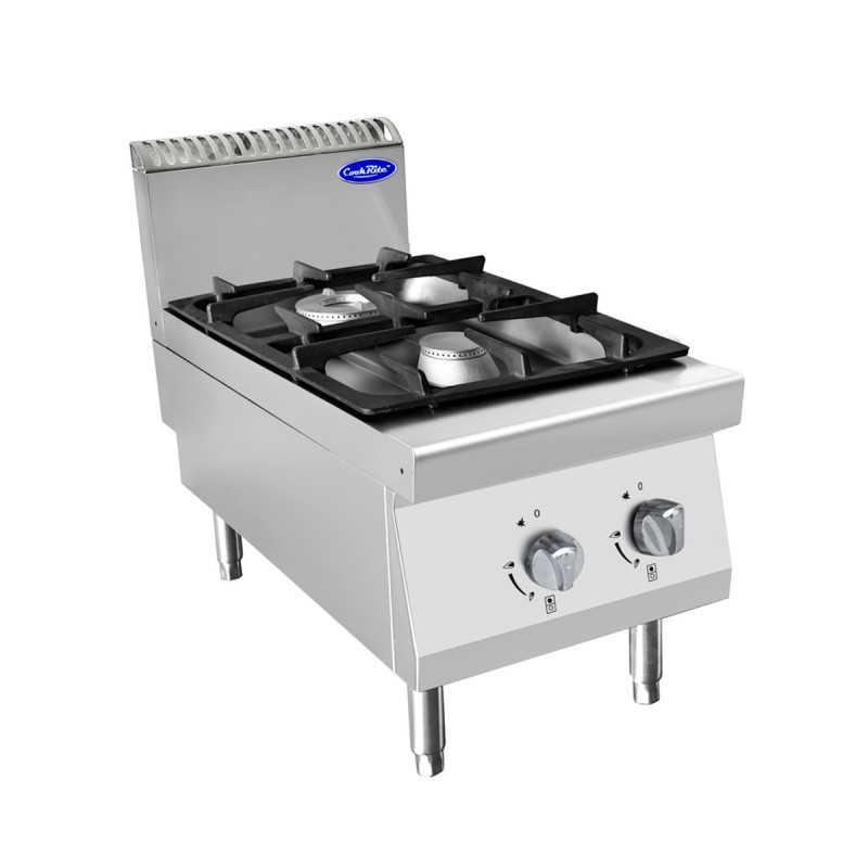 Fogón De Gas Natural de Sobremesa Con 2 Quemadores Serie 700 - 400X700X547MM 10.50KW - 1X3,5KW+1X7KW Fogón De Gas Natural de Sobremesa Con 2 Quemadores Serie 700 - 400X700X547MM 10.50KW - 1X3,5KW+1X7KW
