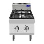 Fogón De Gas Natural de Sobremesa Con 2 Quemadores Serie 700 - 400X700X547MM 10.50KW - 1X3,5KW+1X7KW Fogón De Gas Natural de Sobremesa Con 2 Quemadores Serie 700 - 400X700X547MM 10.50KW - 1X3,5KW+1X7KW
