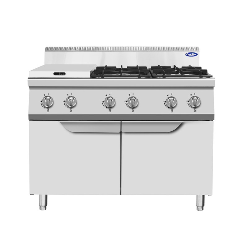 Cocina de Gas Restaurante con Quemadores 120x70x108.5cm 31.5kW