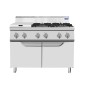 Cocina de Gas Restaurante con Quemadores 120x70x108.5cm 31.5kW