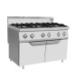 Cocina de Gas Restaurante con Quemadores 120x70x108.5cm 31.5kW