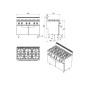Cocina de Gas Restaurante con Quemadores 120x70x108.5cm 31.5kW
