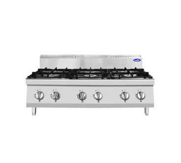 Fogón De Gas Natural De Sobremesa Con 6 Quemadores Serie 700 - 1200X700X547MM 42KW- 6X7KW