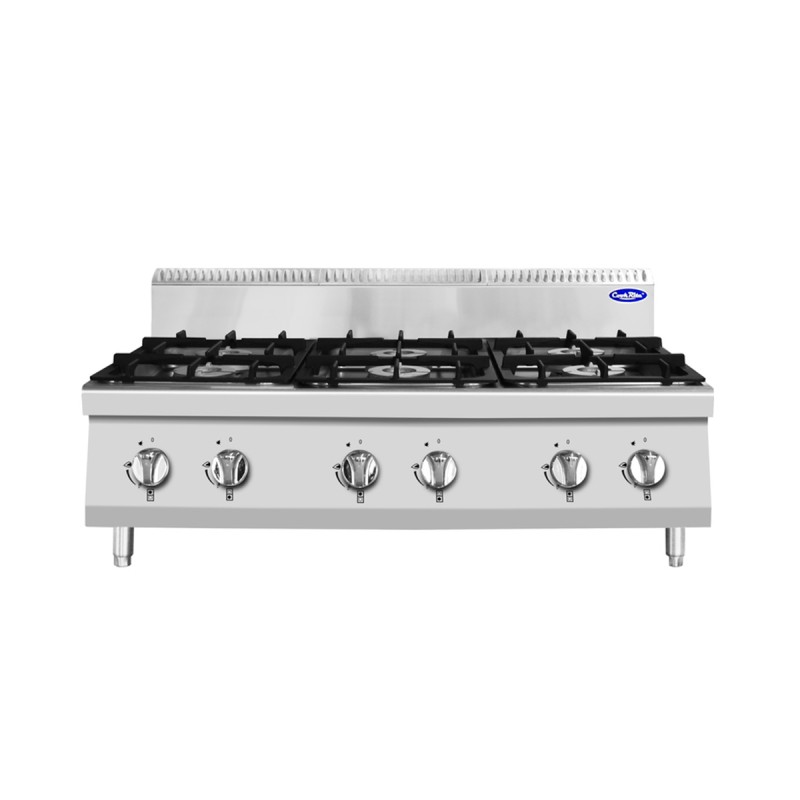 Cocina de Gas Industrial de 6 Quemadores 120x70x54.7cm 42kW