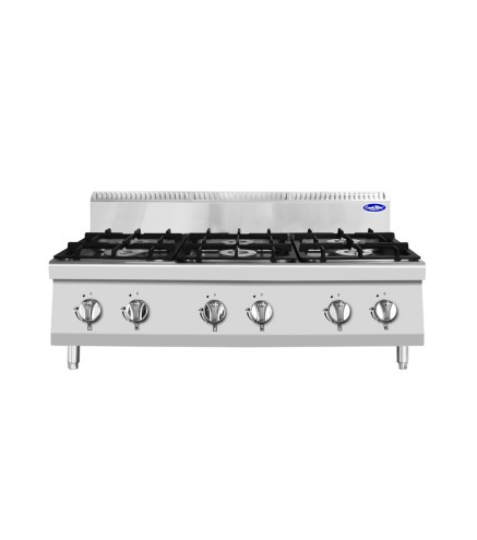 Fogón de Gas 6 Quemadores 120x70x54.7cm 42kW