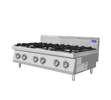 Fogón De Gas Natural De Sobremesa Con 6 Quemadores Serie 700 - 1200X700X547MM 42KW- 6X7KW