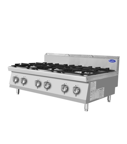 Fogón De Gas Natural De Sobremesa Con 6 Quemadores Serie 700 - 1200X700X547MM 42KW- 6X7KW