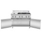 Fogón De Gas Natural Con 6 Quemadores Serie 700 - 1200X700X1085MM 42KW - 6X7KW Fogón De Gas Natural Con 6 Quemadores Serie 700 - 1200X700X1085MM 42KW - 6X7KW