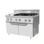 Cocina de Gas Restaurante con 6 Quemadores 120x70x108.5cm 42kW Cocina de Gas Restaurante con 6 Quemadores 120x70x108.5cm 42kW