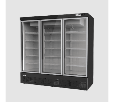 Armario Frigorífico Vertical Con 3 Puertas Ventiladas 1660L, 2℃~7℃, 1965*750*1930MM