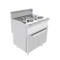 Freidora De Pie Serie 700 - Gas Natural 2X13KW 2X16L 110-190°C 800X700X1085MM Freidora De Pie Serie 700 - Gas Natural 2X13KW 2X16L 110-190°C 800X700X1085MM