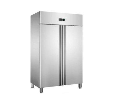 Armario Congelador Vertical Inox Con 2 Puertas Ventiladas 1240L, -18℃~25℃, 980W, 1965*750*1930MM