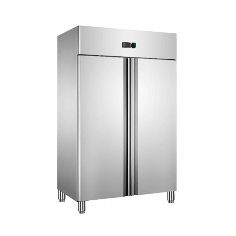 Armario Congelador Vertical Inox Con 2 Puertas Ventiladas 1240L, -18℃~25℃, 980W, 1965*750*1930MM Armario Congelador Vertical Inox Con 2 Puertas Ventiladas 1240L, -18℃~25℃, 980W, 1965*750*1930MM
